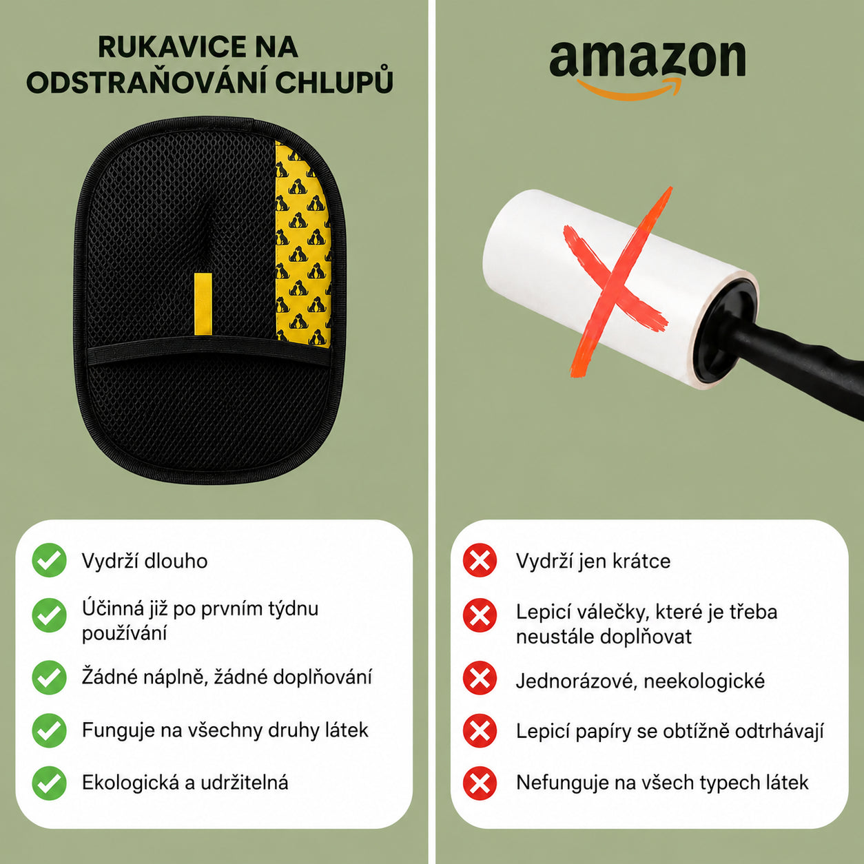Rukavice proti chlupům